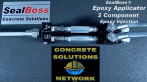 Epoxy Injection Pump Applicator 2 Component Anti Return Valve System Plastic Static Mixer SealBoss