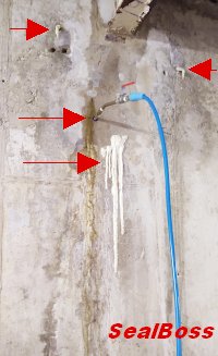 Parking Garage Crack Injection Leak-Seal Repair