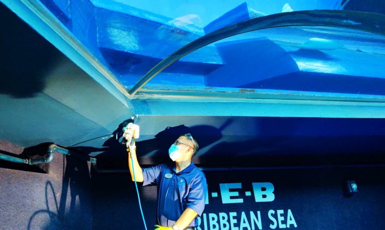 Marine Exhibit Aquarium Leak Sealing Repair Polyurethane Crack Injection NSF Water Stop Foam SealBoss