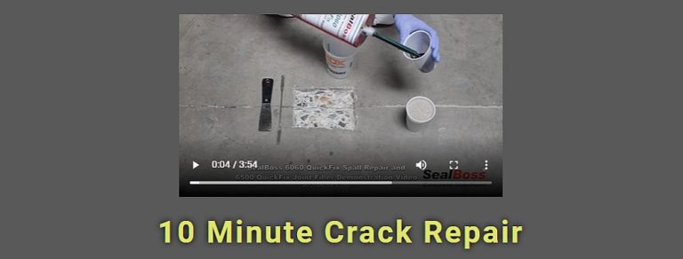 10 Minute Concrete Floor Crack Mender & Spall Repair - SealBoss