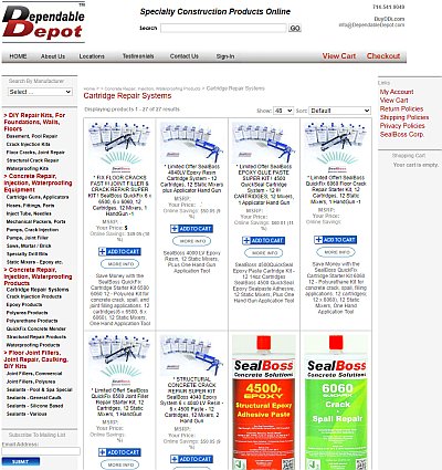 Dependable Depot Concrete Solutions Online Store