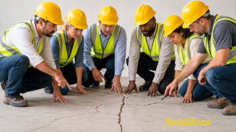 concrete floor crack mender